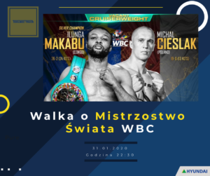 Michal Cieslak will fight for the WBC World Championship.