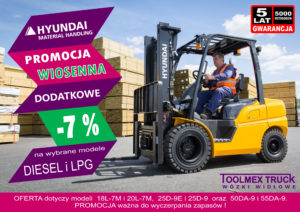 PROMOCJA WIOSENNA na wybrane modele wózków HYUNDAI